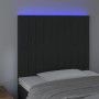 Cabecero con luces LED terciopelo negro 100x5x118/128 cm de vidaXL, Cabeceros y pies de cama - Ref: Foro24-3122706, Precio: 6...