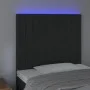 Kopfteil aus schwarzem Samt mit LED-Leuchten, 100 x 5 x 118/128 cm von vidaXL, Kopf- und Fußteile - Ref: Foro24-3122706, Prei...