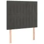 Kopfteil mit LED-Leuchten, dunkelgrauer Samt, 100 x 5 x 118/128 cm von vidaXL, Kopf- und Fußteile - Ref: Foro24-3122705, Prei...
