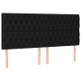 Cabecero con luces LED tela negro 180x7x118/128 cm de vidaXL, Cabeceros y pies de cama - Ref: Foro24-3122776, Precio: 129,01 ...