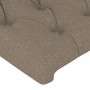Cabecero con luces LED tela gris taupe 90x7x118/128 cm de vidaXL, Cabeceros y pies de cama - Ref: Foro24-3122746, Precio: 94,...