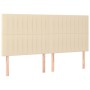 Cabecero con luces LED tela crema 180x5x118/128 cm de vidaXL, Cabeceros y pies de cama - Ref: Foro24-3122681, Precio: 150,46 ...
