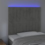 Cabecero con luces LED terciopelo gris claro 80x5x118/128 cm de vidaXL, Cabeceros y pies de cama - Ref: Foro24-3122692, Preci...