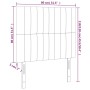 Cabecero con luces LED terciopelo gris claro 80x5x118/128 cm de vidaXL, Cabeceros y pies de cama - Ref: Foro24-3122692, Preci...