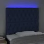 Cabecero con luces LED tela azul 100x7x118/128 cm de vidaXL, Cabeceros y pies de cama - Ref: Foro24-3122756, Precio: 84,31 €,...