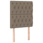 Cabecero con luces LED tela gris taupe 80x7x118/128 cm de vidaXL, Cabeceros y pies de cama - Ref: Foro24-3122738, Precio: 86,...