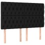 Cabecero con luces LED tela negro 160x7x118/128 cm de vidaXL, Cabeceros y pies de cama - Ref: Foro24-3122768, Precio: 139,05 ...