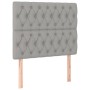 Cabecero con luces LED tela gris claro 90x7x118/128 cm de vidaXL, Cabeceros y pies de cama - Ref: Foro24-3122742, Precio: 64,...