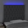 Cabecero con luces LED tela gris oscuro 90x7x118/128 cm de vidaXL, Cabeceros y pies de cama - Ref: Foro24-3122743, Precio: 79...