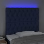 Cabecero con luces LED tela azul 90x7x118/128 cm de vidaXL, Cabeceros y pies de cama - Ref: Foro24-3122748, Precio: 84,17 €, ...