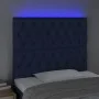 Cabecero con luces LED tela azul 90x7x118/128 cm de vidaXL, Cabeceros y pies de cama - Ref: Foro24-3122748, Precio: 85,27 €, ...