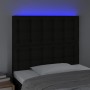 Cabecero con luces LED tela negro 90x5x118/128 cm de vidaXL, Cabeceros y pies de cama - Ref: Foro24-3122842, Precio: 71,41 €,...