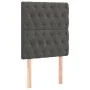 Cabecero con luces LED terciopelo gris oscuro 80x7x118/128 cm de vidaXL, Cabeceros y pies de cama - Ref: Foro24-3122791, Prec...