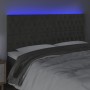 Cabecero con luces LED terciopelo gris oscuro 200x7x118/128 cm de vidaXL, Cabeceros y pies de cama - Ref: Foro24-3122827, Pre...