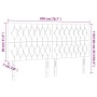 Cabecero con luces LED terciopelo rosa 200x7x118/128 cm de vidaXL, Cabeceros y pies de cama - Ref: Foro24-3122831, Precio: 18...