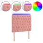 Cabecero con luces LED terciopelo rosa 90x7x118/128 cm de vidaXL, Cabeceros y pies de cama - Ref: Foro24-3122801, Precio: 78,...