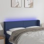 Cabecero con LED de tela azul 147x16x78/88 cm de vidaXL, Cabeceros y pies de cama - Ref: Foro24-3122960, Precio: 73,24 €, Des...