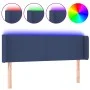 Cabecero con LED de tela azul 147x16x78/88 cm de vidaXL, Cabeceros y pies de cama - Ref: Foro24-3122960, Precio: 71,21 €, Des...