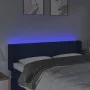 Cabecero con LED de tela azul 147x16x78/88 cm de vidaXL, Cabeceros y pies de cama - Ref: Foro24-3122960, Precio: 71,21 €, Des...