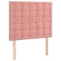 Kopfteil aus rosa Samt mit LED-Leuchten, 100 x 5 x 118/128 cm von vidaXL, Kopf- und Fußteile - Ref: Foro24-3122905, Preis: 73...