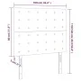 Kopfteil aus rosa Samt mit LED-Leuchten, 100 x 5 x 118/128 cm von vidaXL, Kopf- und Fußteile - Ref: Foro24-3122905, Preis: 73...