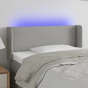 Cabecero con LED de tela gris claro 83x16x78/88 cm de vidaXL, Cabeceros y pies de cama - Ref: Foro24-3122930, Precio: 49,63 €...