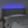 Cabecero con LED de tela gris claro 83x16x78/88 cm de vidaXL, Cabeceros y pies de cama - Ref: Foro24-3122930, Precio: 49,63 €...