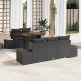 Conjunto de sofá de jardín 6 pcs Negro Poliratán en Sofás de exterior | Comprar online en Foru.es