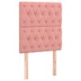 Cabecero con luces LED terciopelo rosa 80x7x118/128 cm de vidaXL, Cabeceros y pies de cama - Ref: Foro24-3122795, Precio: 71,...
