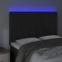 Cabecero con luces LED terciopelo negro 160x7x118/128 cm de vidaXL, Cabeceros y pies de cama - Ref: Foro24-3122816, Precio: 1...