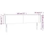 Cabecero con LED de tela crema 183x16x78/88 cm de vidaXL, Cabeceros y pies de cama - Ref: Foro24-3122975, Precio: 82,84 €, De...