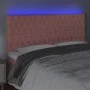 Cabecero con luces LED terciopelo rosa 180x7x118/128 cm de vidaXL, Cabeceros y pies de cama - Ref: Foro24-3122825, Precio: 16...