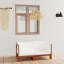 Sofá 2 plazas y cojines blanco crema madera maciza de acacia en Conjuntos de jardín | Comprar online en Foru.es