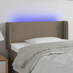 Cabecero con LED de tela gris taupe 103x16x78/88 cm de vidaXL, Cabeceros y pies de cama - Ref: Foro24-3122950, Precio: 56,92 ...