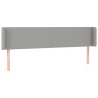 Cabecero con LED de tela gris claro 183x16x78/88 cm de vidaXL, Cabeceros y pies de cama - Ref: Foro24-3122970, Precio: 75,75 ...