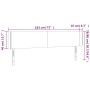 Cabecero con LED de tela gris claro 183x16x78/88 cm de vidaXL, Cabeceros y pies de cama - Ref: Foro24-3122970, Precio: 75,75 ...
