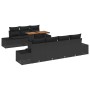 Conjunto de sofá de jardín 8 pcs Negro Poliratán en Sofás de exterior | Comprar online en Foru.es