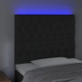 Cabecero con luces LED terciopelo negro 90x7x118/128 cm de vidaXL, Cabeceros y pies de cama - Ref: Foro24-3122798, Precio: 93...