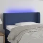 Kopfteil aus blauem Stoff mit LED 93x16x78/88 cm von vidaXL, Kopf- und Fußteile - Ref: Foro24-3122944, Preis: 57,18 €, Rabatt: %