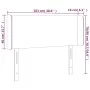 Kopfteil mit LED aus dunkelbraunem Stoff 103x16x78/88 cm von vidaXL, Kopf- und Fußteile - Ref: Foro24-3122949, Preis: 55,58 €...