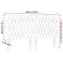 Cabecero con luces LED terciopelo azul oscuro 180x7x118/128 cm de vidaXL, Cabeceros y pies de cama - Ref: Foro24-3122824, Pre...