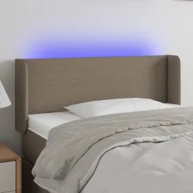 Kopfteil mit LED aus taupegrauem Stoff 83x16x78/88 cm von vidaXL, Kopf- und Fußteile - Ref: Foro24-3122934, Preis: 52,55 €, R...