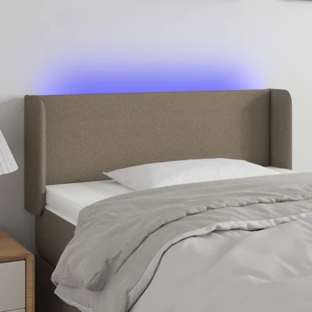 Cabecero con LED de tela gris taupe 83x16x78/88 cm de vidaXL, Cabeceros y pies de cama - Ref: Foro24-3122934, Precio: 52,55 €...