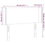 Cabecero con LED de tela gris taupe 83x16x78/88 cm de vidaXL, Cabeceros y pies de cama - Ref: Foro24-3122934, Precio: 50,44 €...