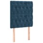 Cabecero con luces LED terciopelo azul oscuro 80x7x118/128 cm de vidaXL, Cabeceros y pies de cama - Ref: Foro24-3122794, Prec...