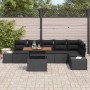 Conjunto de sofá de jardín 7 pcs Negro Poliratán en Sofás de exterior | Comprar online en Foru.es