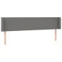 Kopfteil aus dunkelgrauem Stoff mit LED 163x16x78/88 cm von vidaXL, Kopf- und Fußteile - Ref: Foro24-3122963, Preis: 79,23 €,...