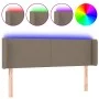 Cabecero con LED de tela gris taupe 147x16x78/88 cm de vidaXL, Cabeceros y pies de cama - Ref: Foro24-3122958, Precio: 81,02 ...