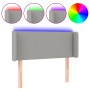 Cabecero con LED de tela gris claro 93x16x78/88 cm de vidaXL, Cabeceros y pies de cama - Ref: Foro24-3122938, Precio: 49,89 €...