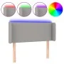 Cabecero con LED de tela gris claro 93x16x78/88 cm de vidaXL, Cabeceros y pies de cama - Ref: Foro24-3122938, Precio: 51,41 €...